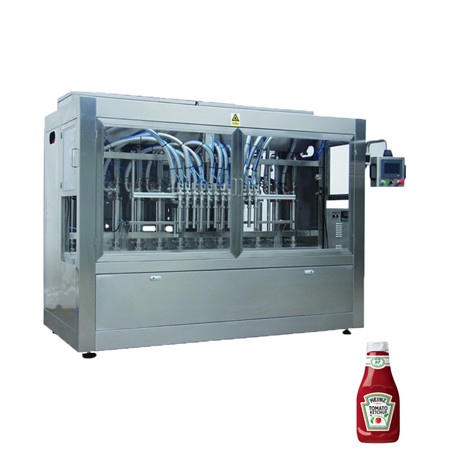 Jalur Produksi Jus Otomatis Air Murni / Minyak Goreng Cbd / Saus / Madu / Susu / Pasta Tomat Mengisi dan Mesin Pelabelan Capping 