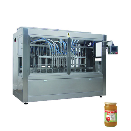 Otomatis 4 Nozel Liquid Juice / Minuman / Air / Botol Susu Mengisi Mesin Sealing 