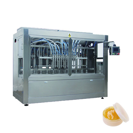 Jalur Produksi Jus Otomatis Air Murni / Minyak Goreng Cbd / Saus / Madu / Susu / Pasta Tomat Mengisi dan Mesin Pelabelan Capping 