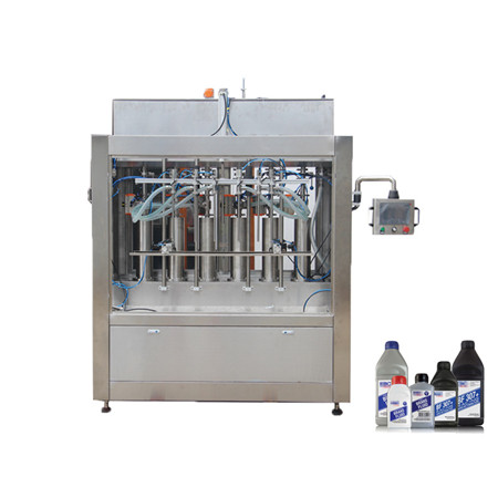 Otomatis 10-30L PLC Controlled Servo Piston Type Lube Oil Liquid Filling Machine 
